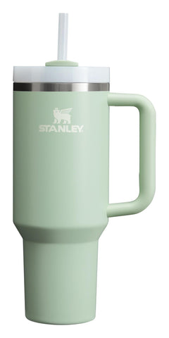 STANLEY Quencher H2.0 FlowState Stainless Steel Vacuum Insulated Tumbler with Lid and Straw for Water, Iced Tea or Coffee, Smoothie and More, Matcha Cream, 40oz