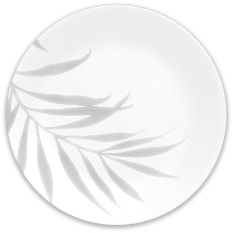 Corelle Dinnerware Set (4pc Set, Solar Print)-Set for 4 | Includes 4 x Dinner Plates | 80% Recycled Glass | 3 X More Durable, Half the Space & Weight of Traditional Ceramic