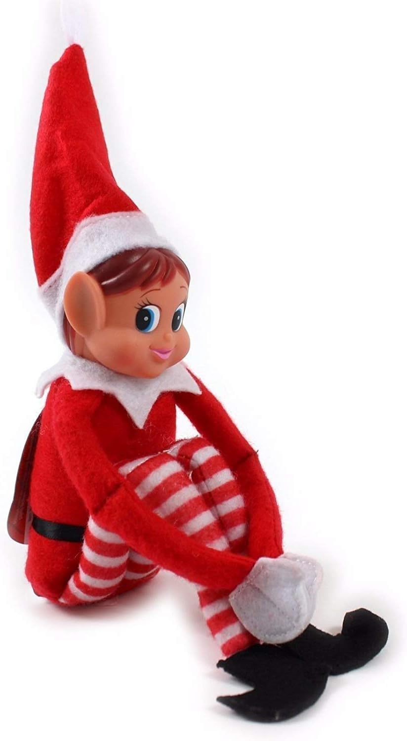 GLOW Wholesale Elvie (Girl) Fun and Playful Elves Behavin' Badly Figure with Soft Body and Vinyl Face, Red
