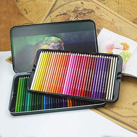 INFINITY Fine Art Pastel Pencil Set of 72 (in an Elegant Reusable Tin Box),Assorted