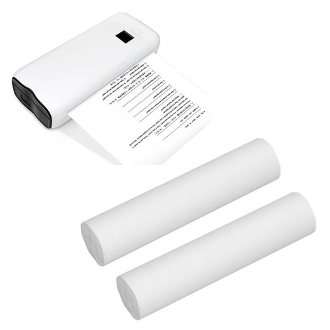 Thermal Printer Paper, Mini Printer Paper 1 Roll 50 Sheets A4 210x297mm Anti Fading Inkless Printing Paper for School Office