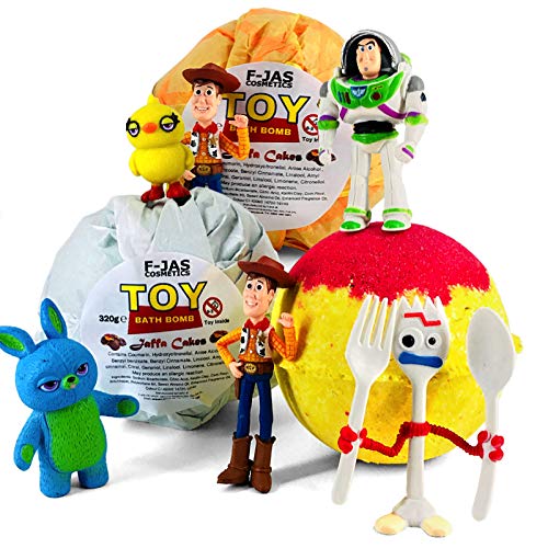 Toy Story Surprise Toy Bath Bomb with Jaffa Cakes Scent TRIPLE PACK