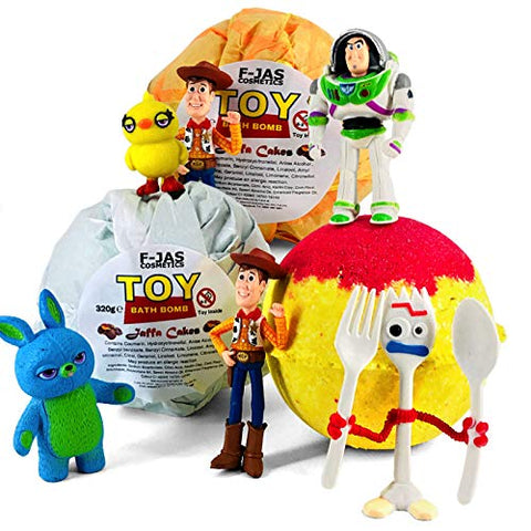 Toy Story Surprise Toy Bath Bomb with Jaffa Cakes Scent TRIPLE PACK
