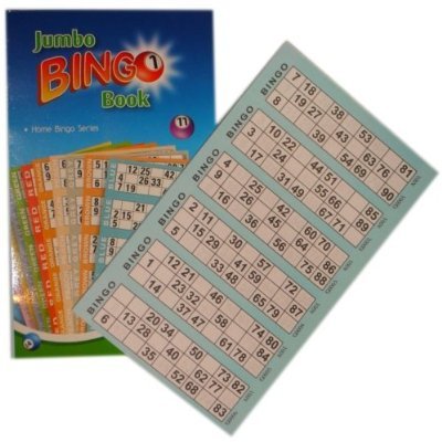 Jumbo Bingo Book Pad 480 Tickets. 6 to View (Big, bold, easy to read numbers)