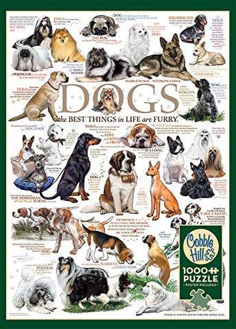 Cobblehill 80096 1000 pc Dog Quotes Puzzle, Various
