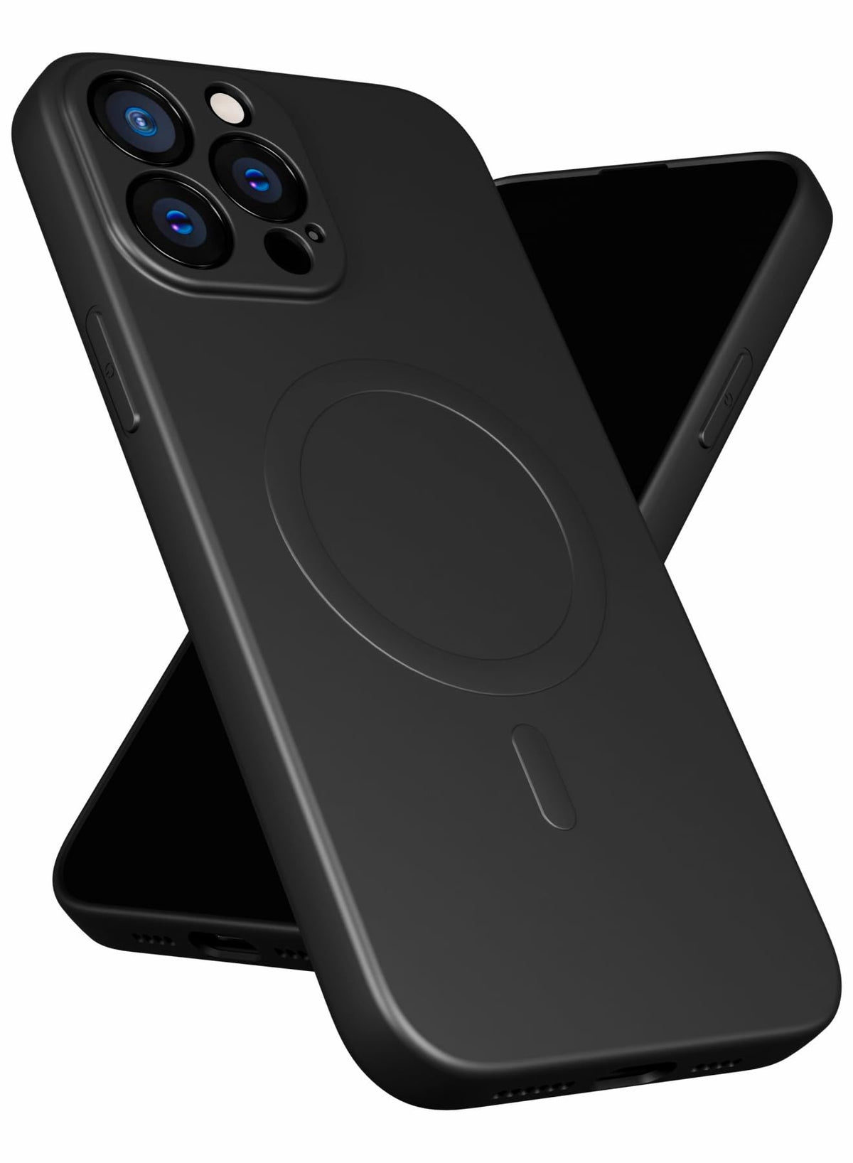 MOBILIUS for iPhone 13 Pro Max Case,[Soft Anti-Scratch Microfiber Lining][Compatible with MagSafe] Magnetic Shockproof Phone Case Designed for iPhone 13 Pro Max, Black