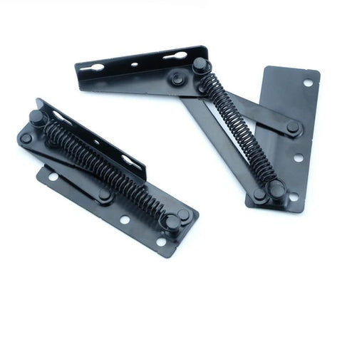 80 Â° Scissor Type hinged Cupboard top Turning Pallet Hinge 75 Â° Sofa Folding Spring Hinge top Turning Support Hinge (Black)
