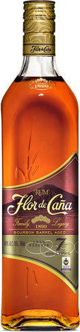 Flor de Caña 7yr Grand Reserve Rum 70cl, 40% ABV , Sustainably produced, Premium Golden Aged Rum , Nicaragua ,