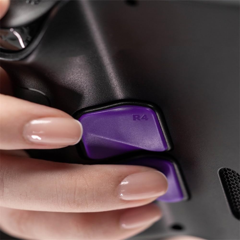 BlackYellowPurpleGreen Buttons Suitable For Steam Deck Back Case Console Back Case Button Conversion (Green)