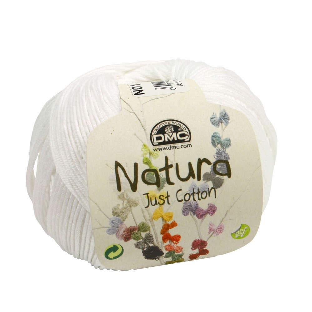DMC Natura Yarn, 100% Cotton, Ibiza N01, 9 x 9 x 7 cm