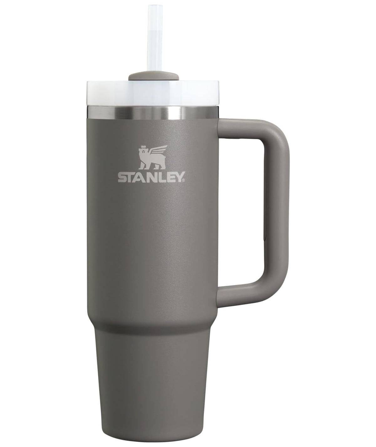 Stanley Quencher FlowState H2.0 Stainless Steel Vacuum Insulated Tumbler with Lid and Straw for Water, Iced Tea or Coffee, Smoothies and More, Stone, 850.5 g