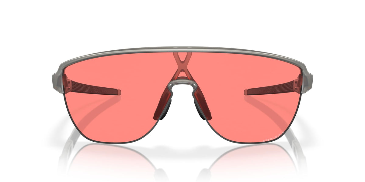 Oakley Men's OO9250A Actuator Low Bridge Fit Rectangular Sunglasses, Matte Grey Ink/Prizm Peach, 42 mm