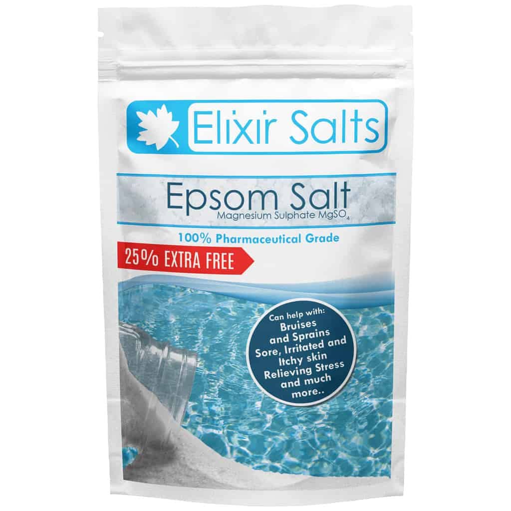 Elixir Salts - Epsom Salts, Medical Grade Spa Bathing in a re-sealable Stand up pouch + 25% FREE Best Value available (5kg + 1.25kg Free)ÃƒÆ’Ã†â€™Ãƒâ€šÃ‚Â¢ÃƒÆ’Ã‚Â¢ÃƒÂ¢Ã¢â€šÂ¬Ã…Â¡Ãƒâ€šÃ‚Â¬ÃƒÆ’Ã¢â‚¬Å¡Ãƒâ€šÃ‚Â¦