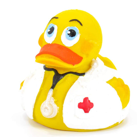 Lanco Doctor Physician Rubber Duck Bath Toy | All Natural, Organic, Eco Friendly, Squeaker | Collectable | Imported from Barcelona, Spain