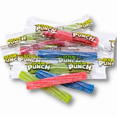 American Licorice Sour Punch Twists - Sour Candy Bulk - Sour Punch Twist - 1 LB Bag - Sour Punch Twists Bulk Candy - 4 Flavors - Blue Raspberry, Cherry, Strawberry, Apple