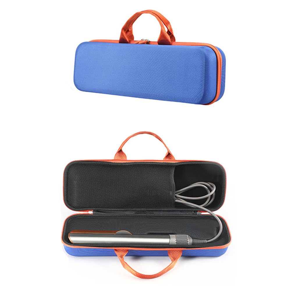 EUGOOCX Hard Travel Case Storage Bag for Airstrait Hairdryer Straightener Portable Protective Case for HT01 Hair Straighteners (Blue)