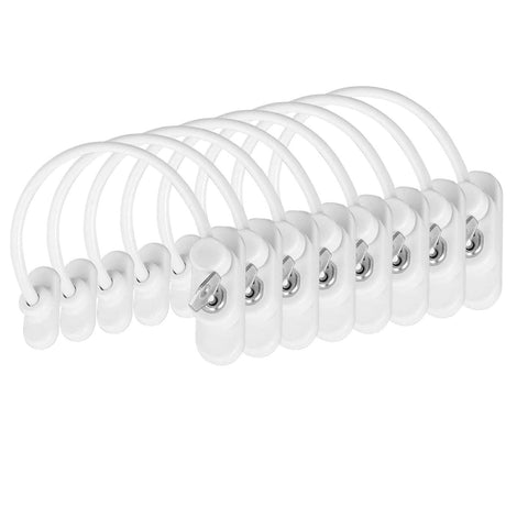 DHOUTDOORS 8PCS Window Restrictor Kids Window Door Cable Lock Child Baby Safety Security Wire Catch for Home Public and Commercial Applications with Screws Keys White