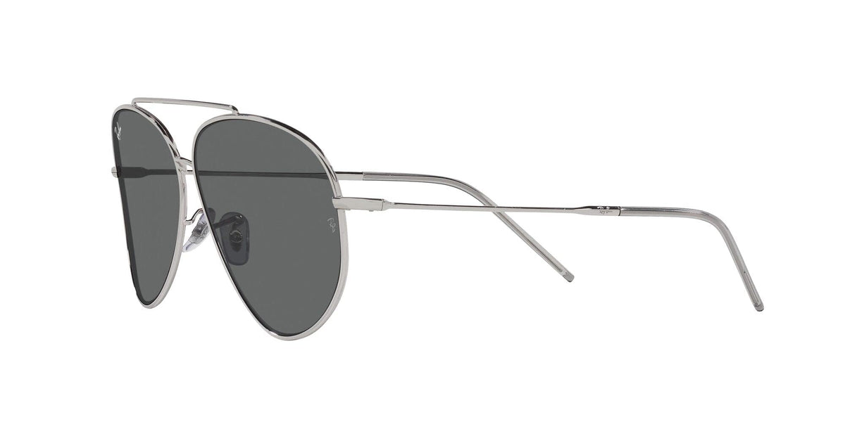 Ray-Ban Unisex Rbr0101s Aviator Reverse Sunglasses, Black/Dark Grey, 59 mm