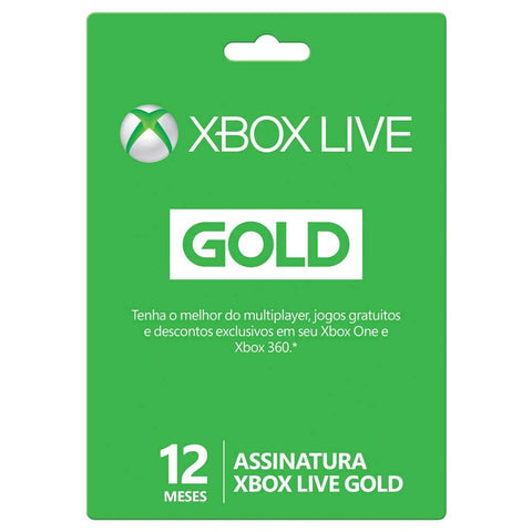Xbox LIVE 12 Month Gold Membership Card
