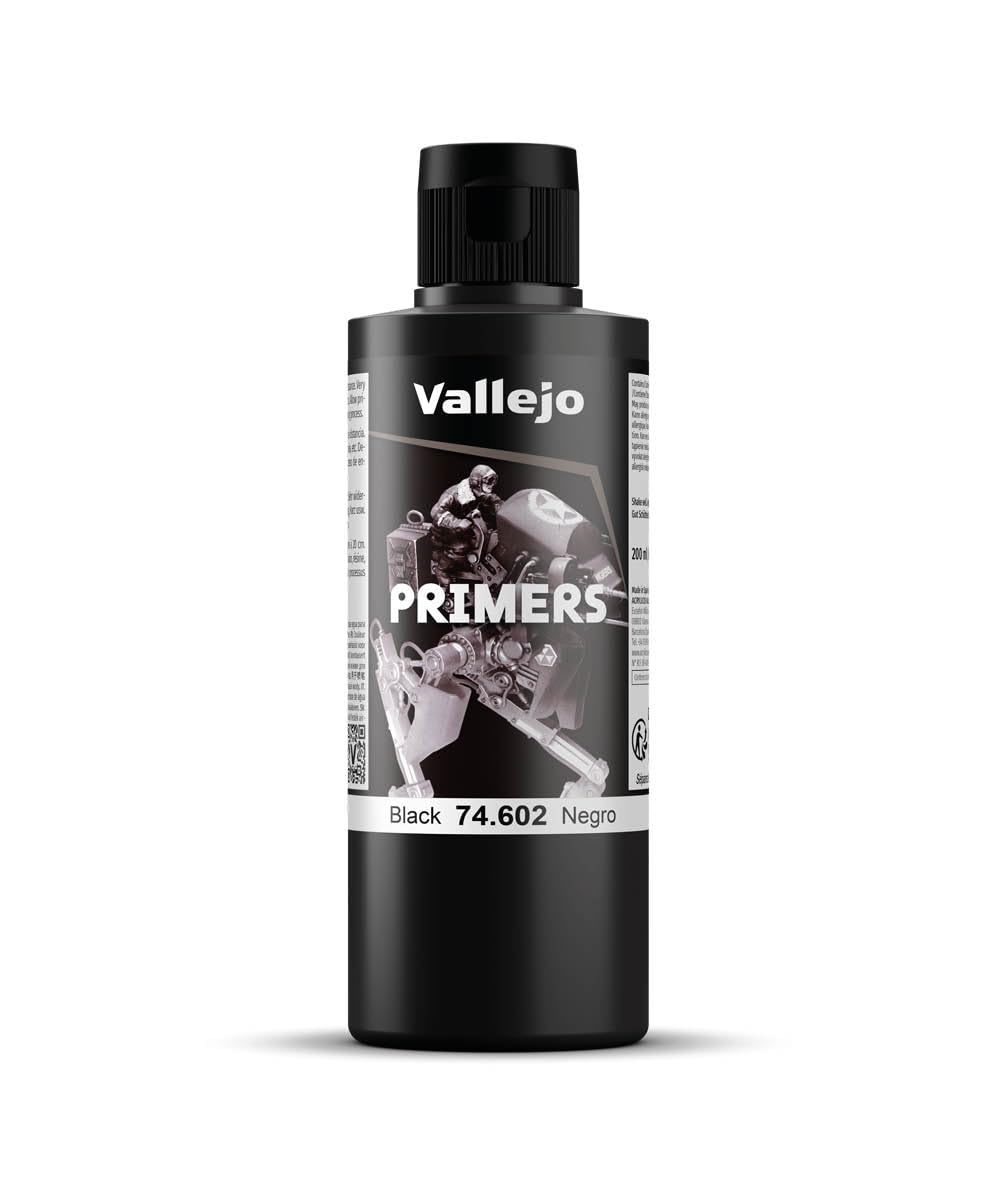 Vallejo Model Color 200 ml Polyurethane Primer - Black