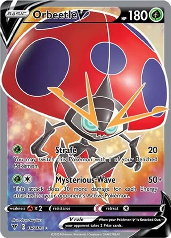 Pokemon - Orbeetle V 166/185 - Vivid Voltage - Full Art Ultra Rare Card