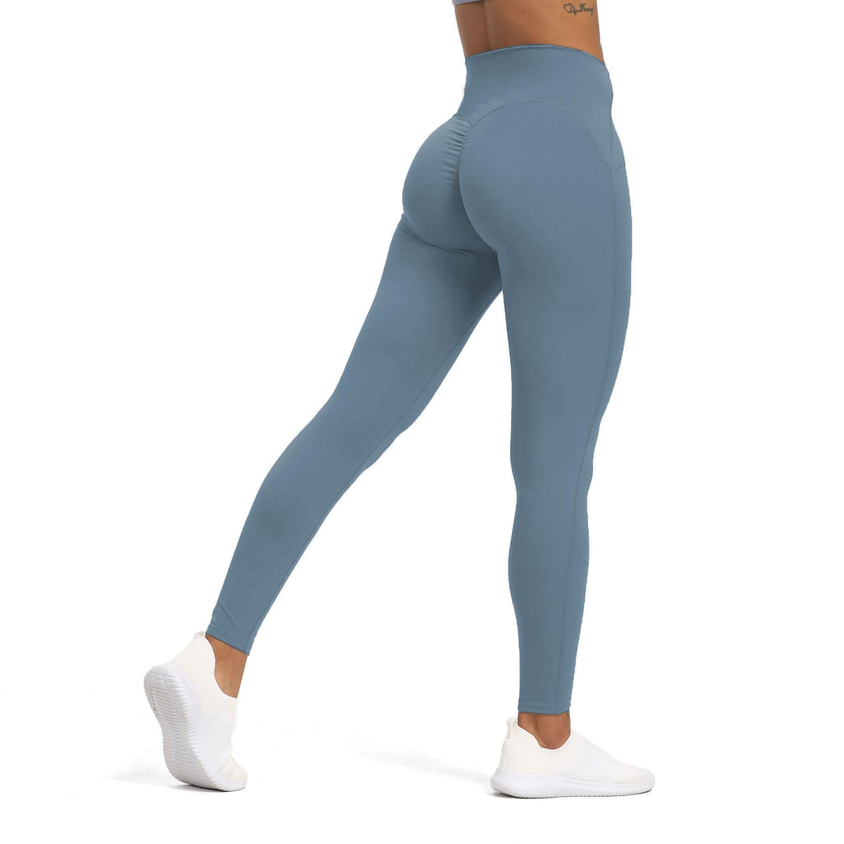 Women Gradient Swimming Pants Full Coverage High Waist Surfing Uv Sun Protection Swim Leggings M
