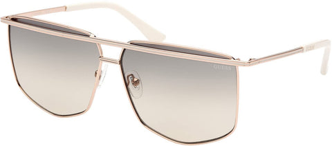 Metal Brow Bar Geometric Sunglasses