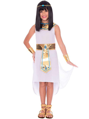 amscan 9906396 Girls Egyptian Girl Book Week Fancy Dress Costume Age 6-8 Years