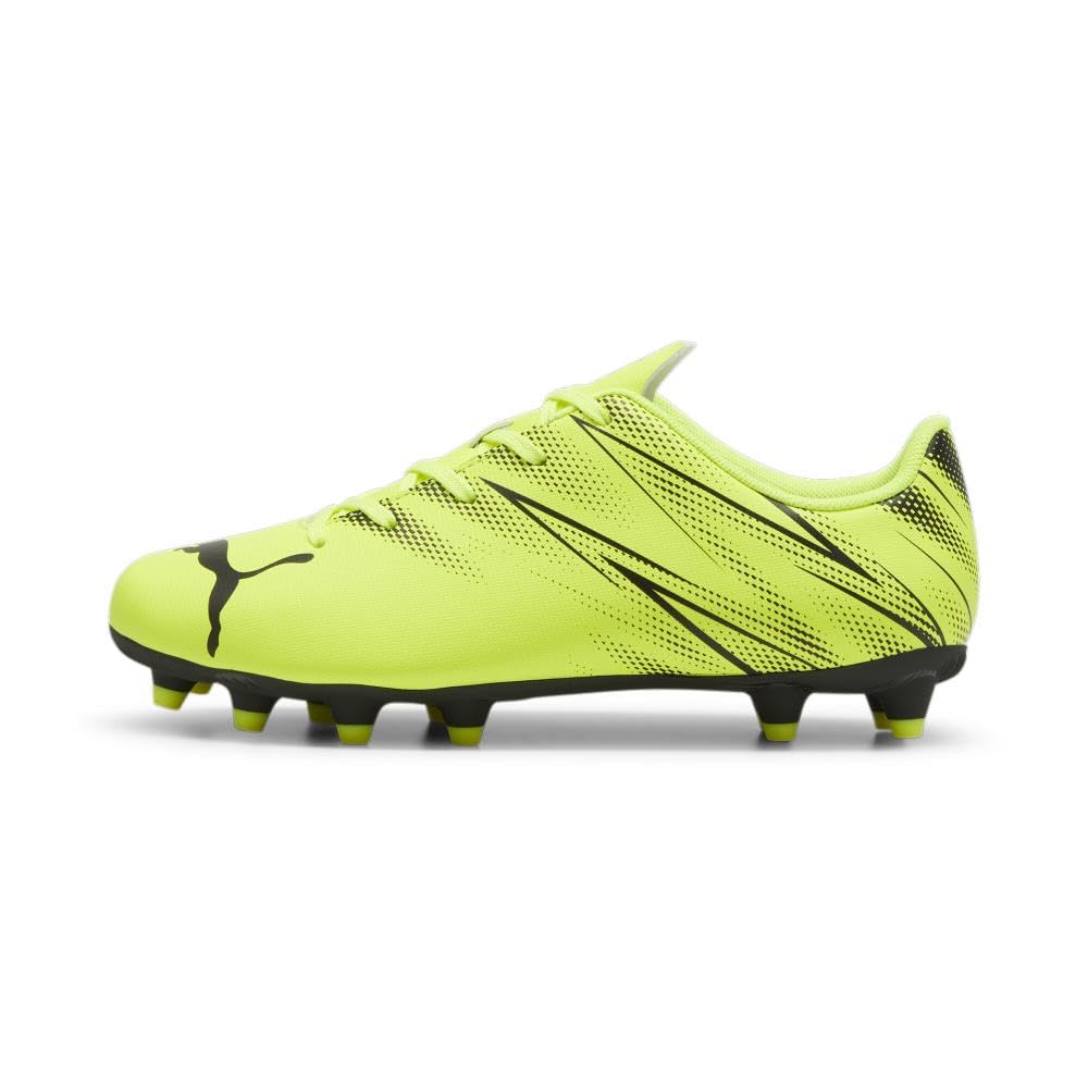PUMA Attacanto Firm, Artificial Ground Soccer Cleats Sneaker, Electric Lime Black, 6 US Unisex Big Kid