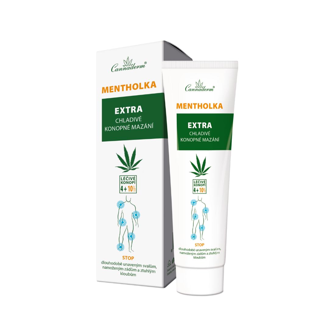Cannaderm Mentholka Extra - Massage Cooling Gel, Muscle Fatigue, Stiffness 150ml