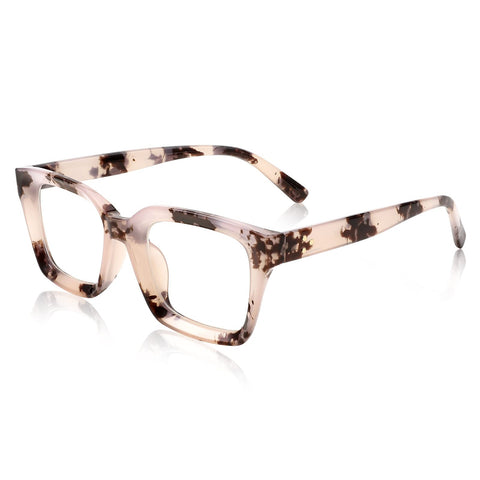 FEISEDY Glasses Frame Womens, Square Thick Eyeglasses Frame, Classic Eyewear for Men B2461