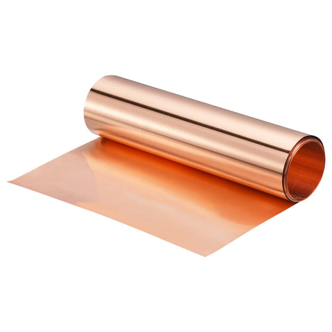 uxcell Copper Sheet Roll 3500mm x 200mm x 0.08mm, 99.9% Pure Copper Strip 8" x 11.5ft 20 Gauge Copper Flashing Metal Foil Plate for Electricity DIY Projects (Multiple Sizes)