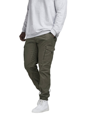 Jack & Jones Men's Jjipaul Jjflake Akm 542 Olive Nigh Plus Trouser, Green (Olive Night), 42W 36L UK
