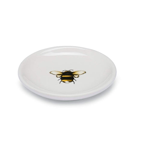 Cooksmart British Designed Ceramic Tea Bag Tidy | Tea Bag Dish for Used Tea Bags | Teabag Dish with Modern Design - Bumble Bees