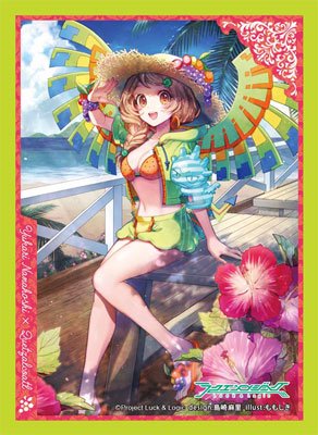 Bushiroad Luck & Logic Yukari ÃƒÆ’Ã¢â‚¬â€ Quetzie Colorful Tropical Flowers Card Game Character Sleeve Collection Vol.15 Anime Girl Bikini Swimsuit