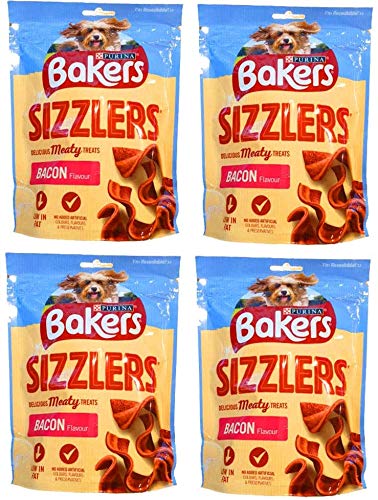 2 x Bacon Sizzlers Dog Treats 4 x 90g