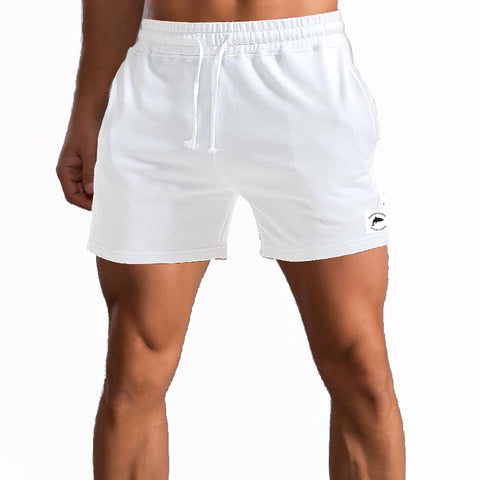 Waghaw White Shorts Men White Shorts for Men White Shorts Men 5 Inch White Athletic Shorts Men White Gym Shorts Men (WhiteXL)