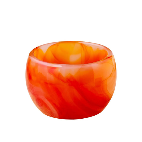 Runyangshi 1PCS Red Agate Bowl 2.59 inches Crystal Agate Healing Crystal Hand Carved Tumbling Polishing Agate Bowl Reiki Meditation Home Decor Gift