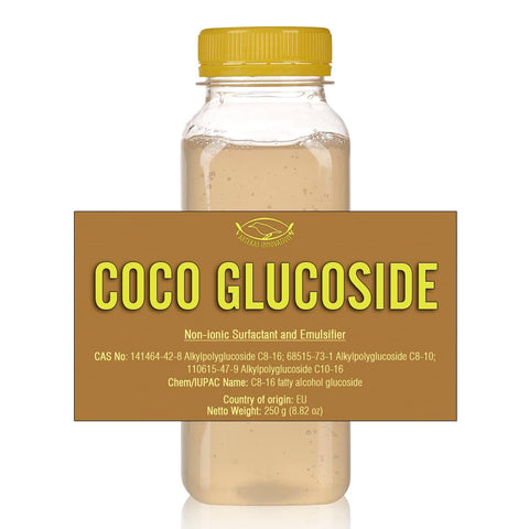Artekas Innovation Coco Glucoside non-ionic surfactant and emulsifier - Gel - 8.82 oz - For Formulations and DIY Skin Care - Shower Gels, Foaming, Body Soap, Shampoos, Face Cleansers
