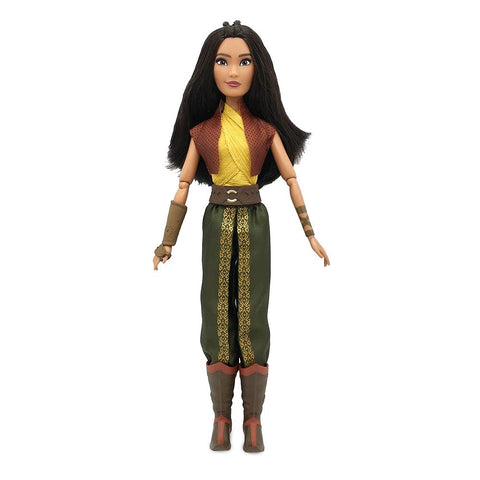 Disney Store Official Princess Classic Doll (Raya), 11 Inches, Includes Brush with Molded Details, Fully Posable Toy in Classic Outfit Princess Toys for Girls