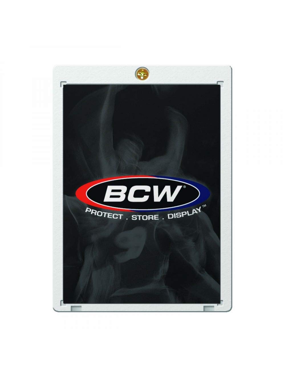 BCW 1-Screw Card Holder - 20 PT. | Crystal Clear Polystyrene Protection for Standard Trading Card Protection | Secure Screwdown Design | Compact Size | Ideal for Collectible Card Storage and Display