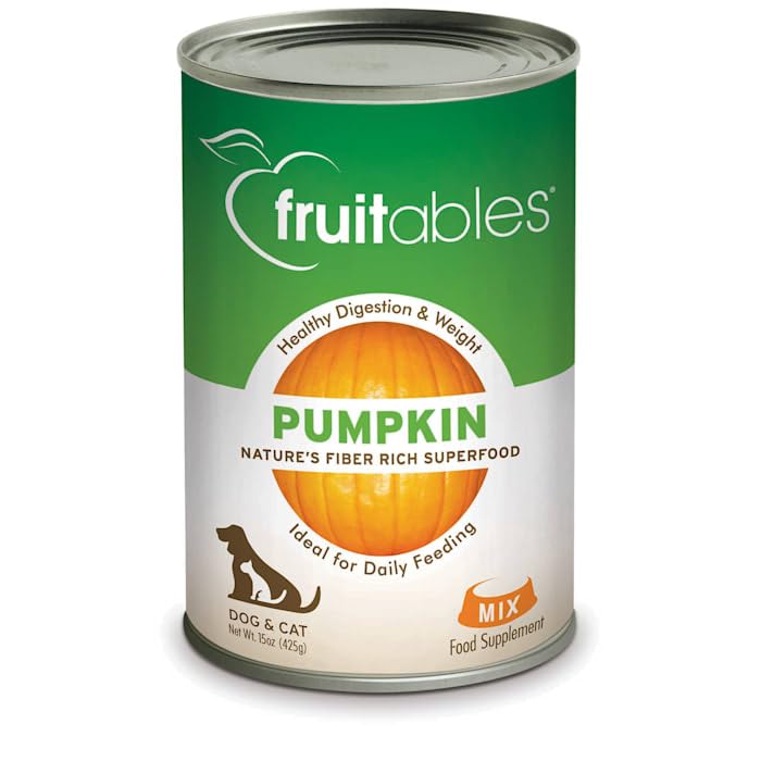 Fruitables Pet Pumpkin Canned Food, 15 oz., Case of 12