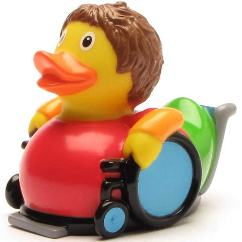 Duckshop, squeaking duck, wheel chair users, rubber duck