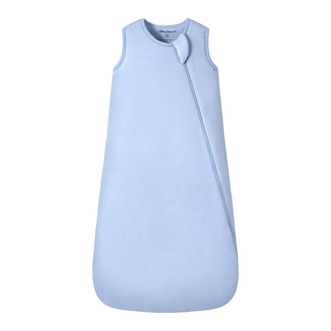 Mosebears Baby Sleeping Bag 2.5 Tog,bamboo Wniter Sleeping Bag Toddler Wearable Blanket for Infant Toddler,Super soft and warm(Blue Fog,0-6 months)