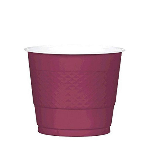 amscan Berry Red Plastic Cups | 9 oz. | Pack of 20 | Party Supply
