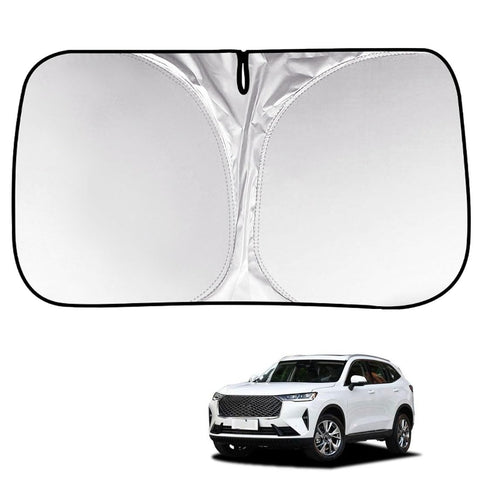 Windscreen Sun Shade for Car inside Windshield Sun Shade for Haval H6 2021-2024 Front Window Sunshades Foldable UV Protection Sunshade Car Interior Accessories Summer,A