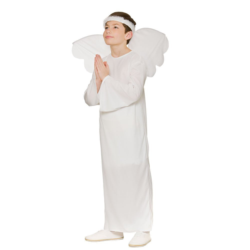 Wicked Costumes Kids Angel Nativity Fancy Dress Costume - Large (8-10 years)
