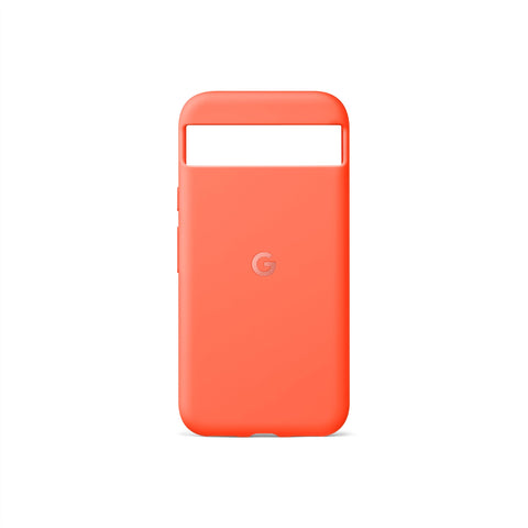 Google Pixel 8a Case - Durable Protection - Stain-Resistant Silicone - Android Phone Case - Coral