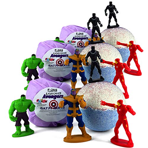 Avengers Surprise Toy Bath Bomb with Coconut Scent TRIPLE PACK