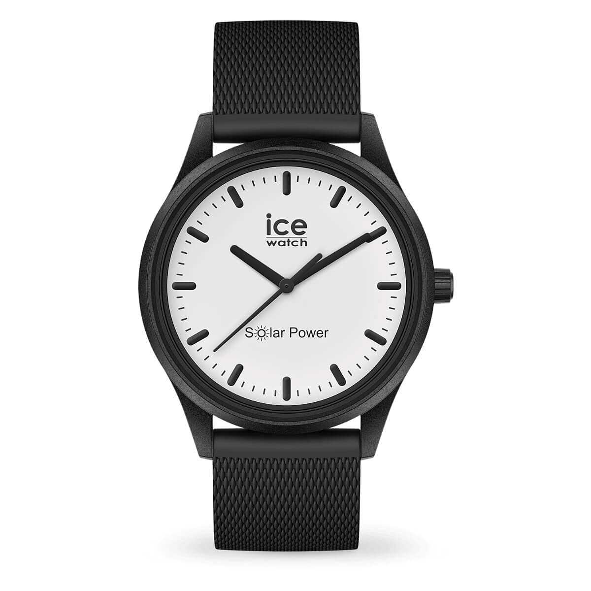 ICE-WATCH - Ice Solar Power Moon Mesh - Men's (Unisex) Wristwatch With Silicon Strap - 018391 (Medium)